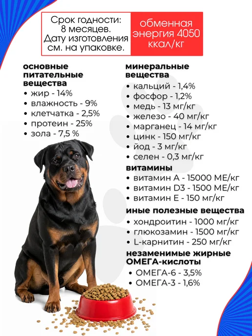 Сухой корм IMPENATURIAL Империал для собак, гипоаллергенный, рыба, 3 кг, фото 7