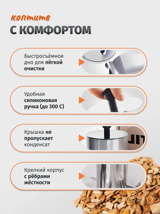 Koptil Большой дымогенератор для копчения Коптил 2+, вариант, фото 5