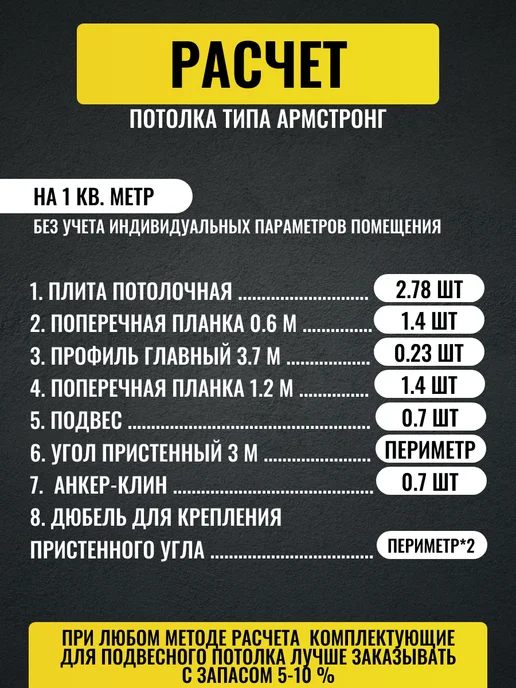 ROCKFON Потолочные плиты для подвесного потолка Рокфон Лилия 20шт, 20 шт, фото 3