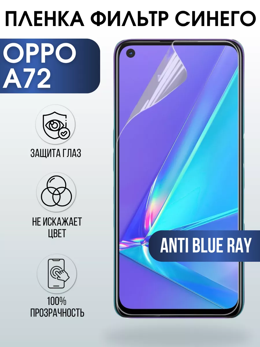 Гидрогелевая пленка OPPO A72 Оппо anti blue ray Пленка на телефоны  Sharp&Cut 180728274 купить за 410 ₽ в интернет-магазине Wildberries