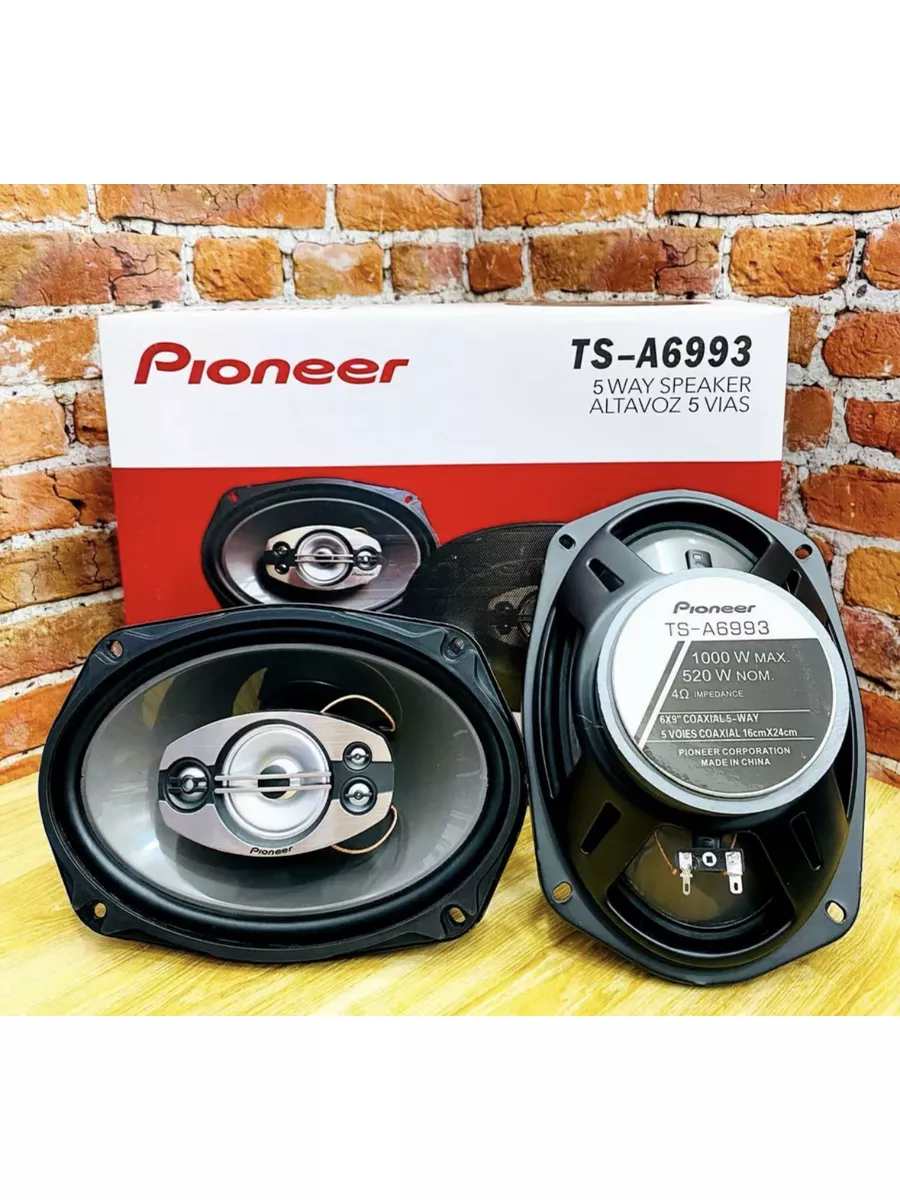 Колонки автомобильные Динамики в машину овальные 6x9 Pioneer 180733654  купить в интернет-магазине Wildberries