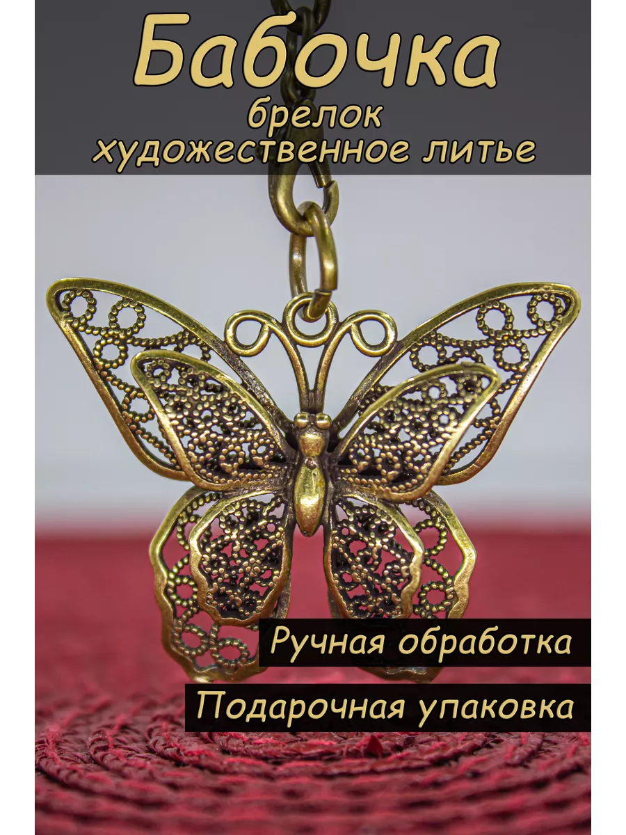 Брелок для ключей на сумку и рюкзак металлический