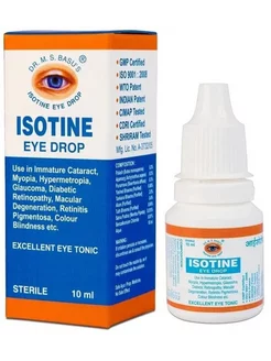 Глазные капли Айсотин (Isotine Eye Drop) , 10 мл Индра 180745376 купить за 353 ₽ в интернет-магазине Wildberries