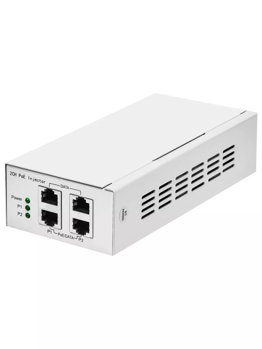 PoE инжектор неуправляемый PI-300-2, 2x10/100/1000BASE-T