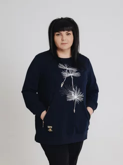 Туника удлиненная большие размеры Plus size №1 180761747 купить за 2 427 ₽ в интернет-магазине Wildberries