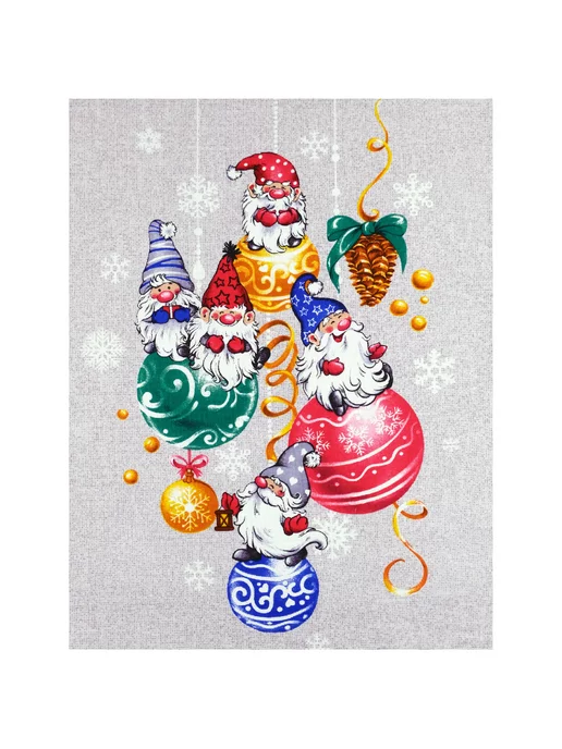 MaLit Полотенце кухонное новогоднее 46х60 см. набор 3шт. хлопок, 46x60 см, 3 шт, фото 4