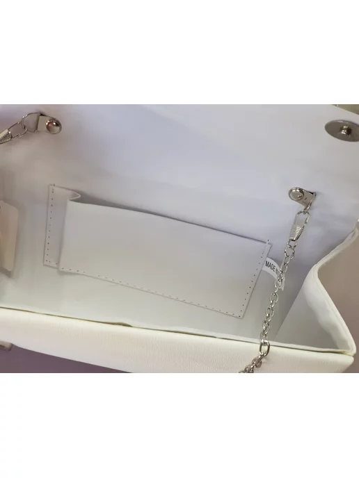 WOMEN'S Ms. Клатч эко кожа. Классический, белый, фото 3