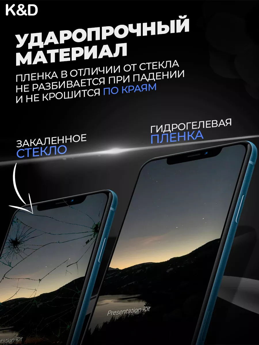 Гидрогелевая защитная пленка Apple iPhone 15 Pro K&D 180800091 купить за  275 ₽ в интернет-магазине Wildberries