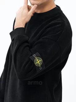 джемпер черный вельветовый STONE ISLAND 180866750 купить за 1 377 ₽ в интернет-магазине Wildberries