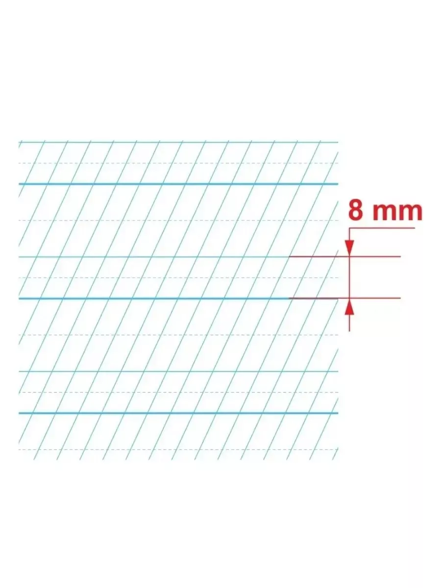 Тетради школьные в линейку косую 8 мм 12 листов 50 шт Пишу красиво!  180878543 купить в интернет-магазине Wildberries