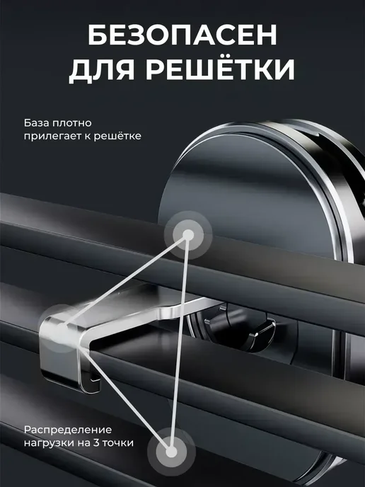 Secret Lavka Держатель для телефона в машину в воздуховод, черный, фото 4