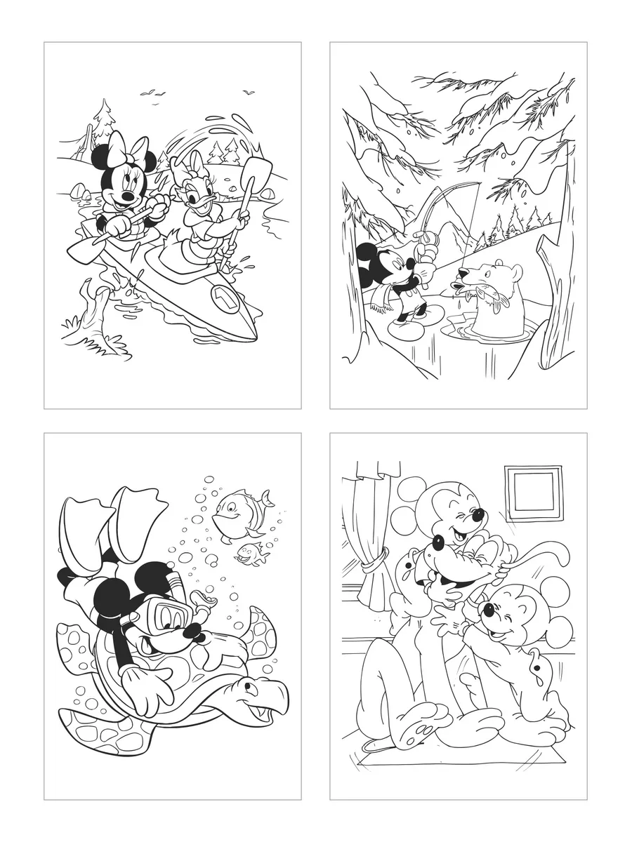 Микки Маус и его друзья — раскраска