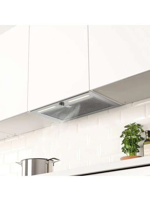 IKEA Встраиваемая кухонная вытяжка UNDERVERK (УНДЕРВЕРК), серый, фото 4