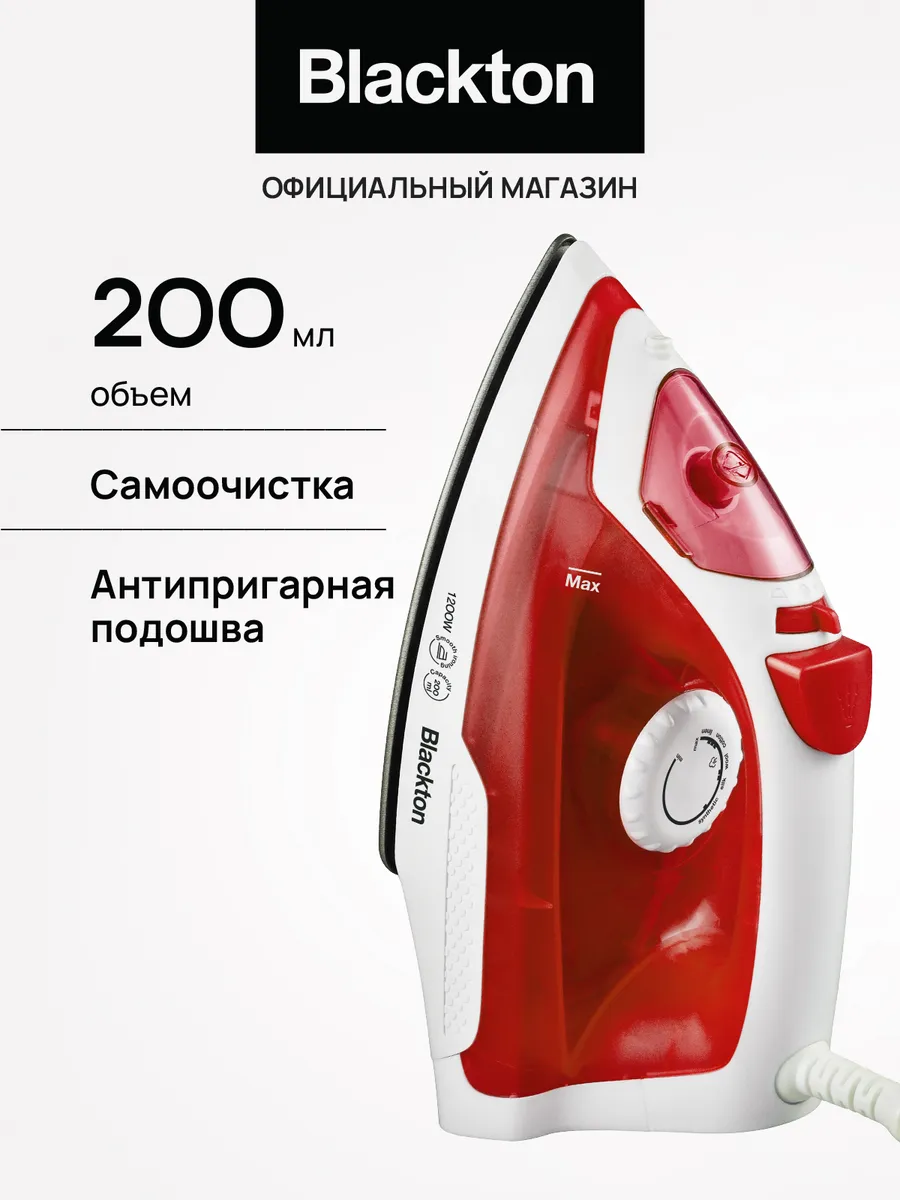 Утюг Bt SI1110 Бело-красный 1200Вт