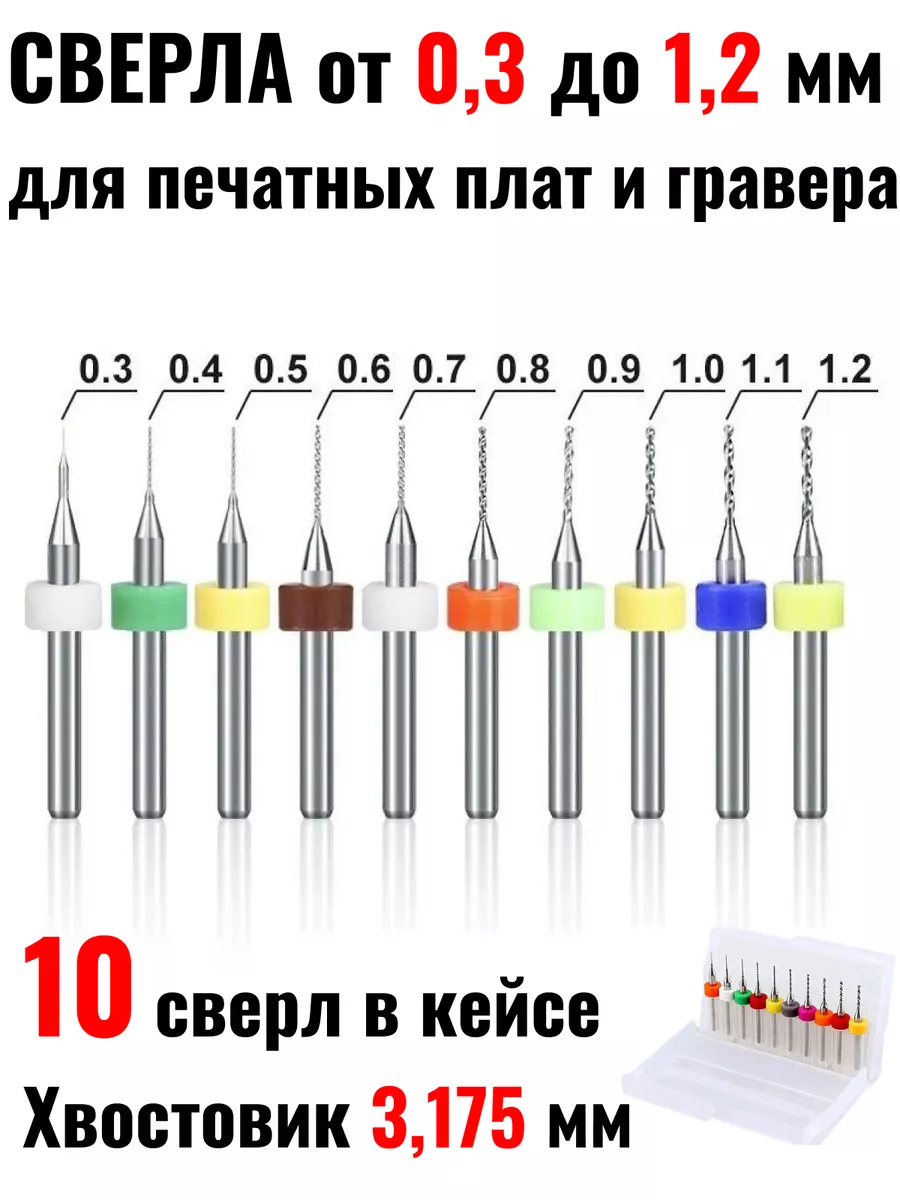 Сверло твердосплавное цх для печатных плат, купить по цене от производителя — РИНКОМ