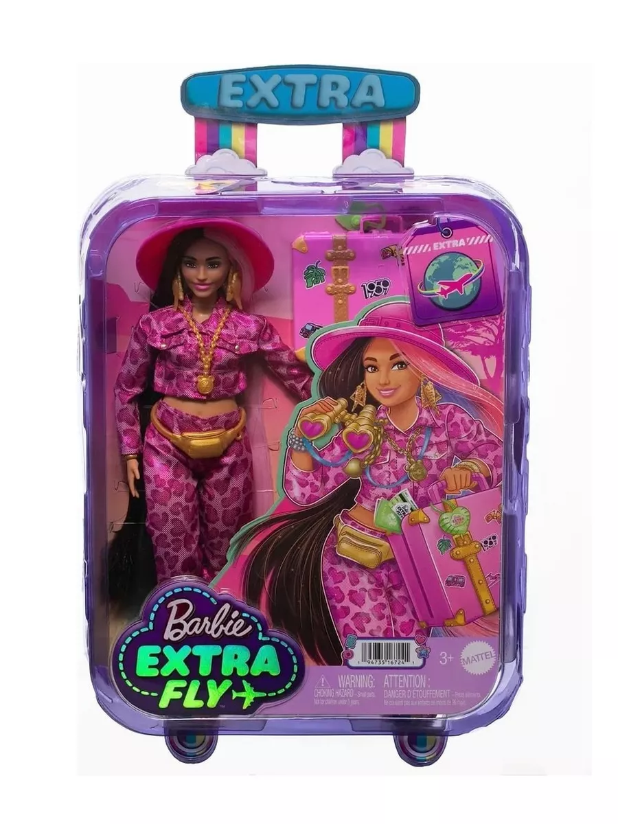 Кукла Barbie Экстра Fly Модница Сафари HPT48 Mattel 180945768 купить за 7  237 ₽ в интернет-магазине Wildberries