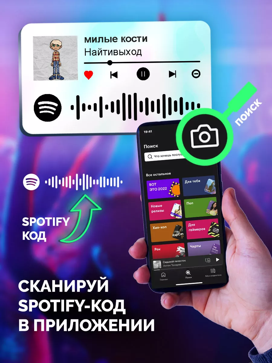 Спотифай Брелок Найтивыход брелоки Найтивыход - Милые кости Arthata-spotify  постер Спотифай постер 180966858 купить за 264 ₽ в интернет-магазине  Wildberries