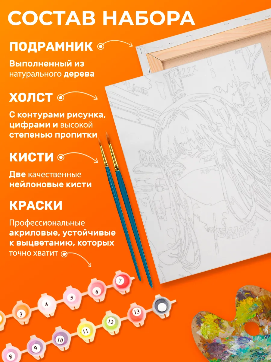 Картина по номерам - Лимонное дерево 30x40см