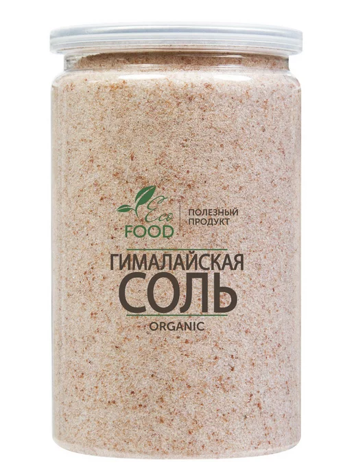 ECO FOOD - ПОЛЕЗНЫЙ ПРОДУКТ Соль гималайская розовая мелкий помол, розовый, фото 4
