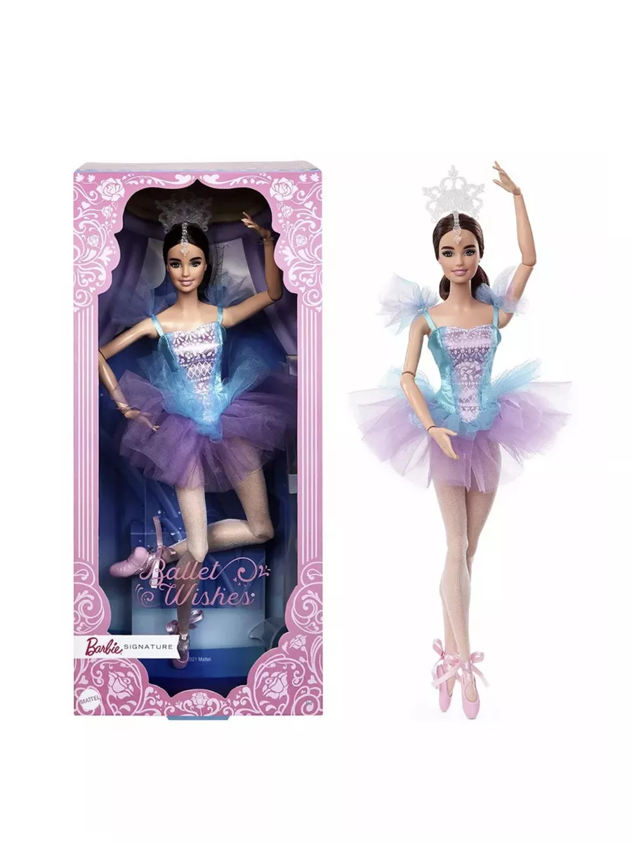 Кукла Barbie Ballet Wishes HCB87 /Кукла Барби балерина Barbie 181004102  купить в интернет-магазине Wildberries