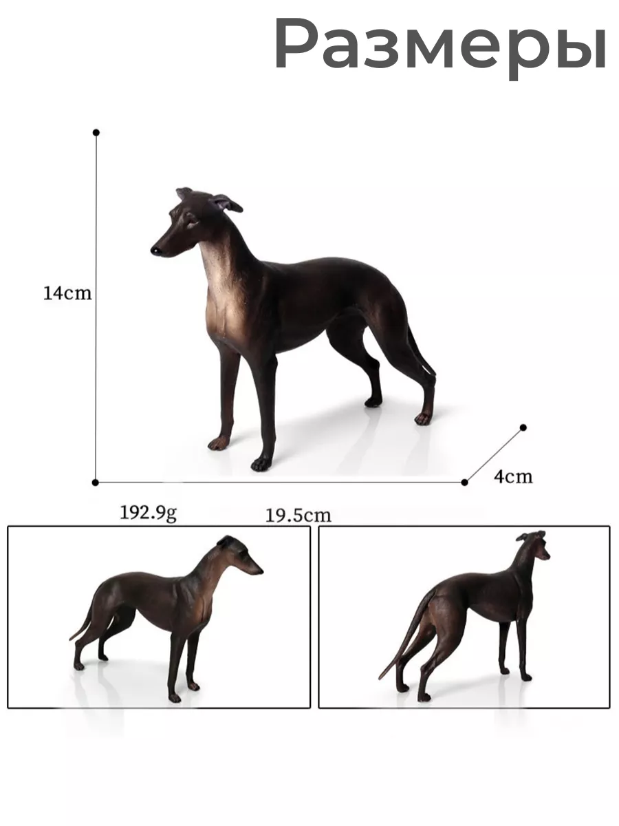 Коллекционная большая фигурка собака грейхаунд статуэтка S+S Toys 181037187  купить за 735 ₽ в интернет-магазине Wildberries