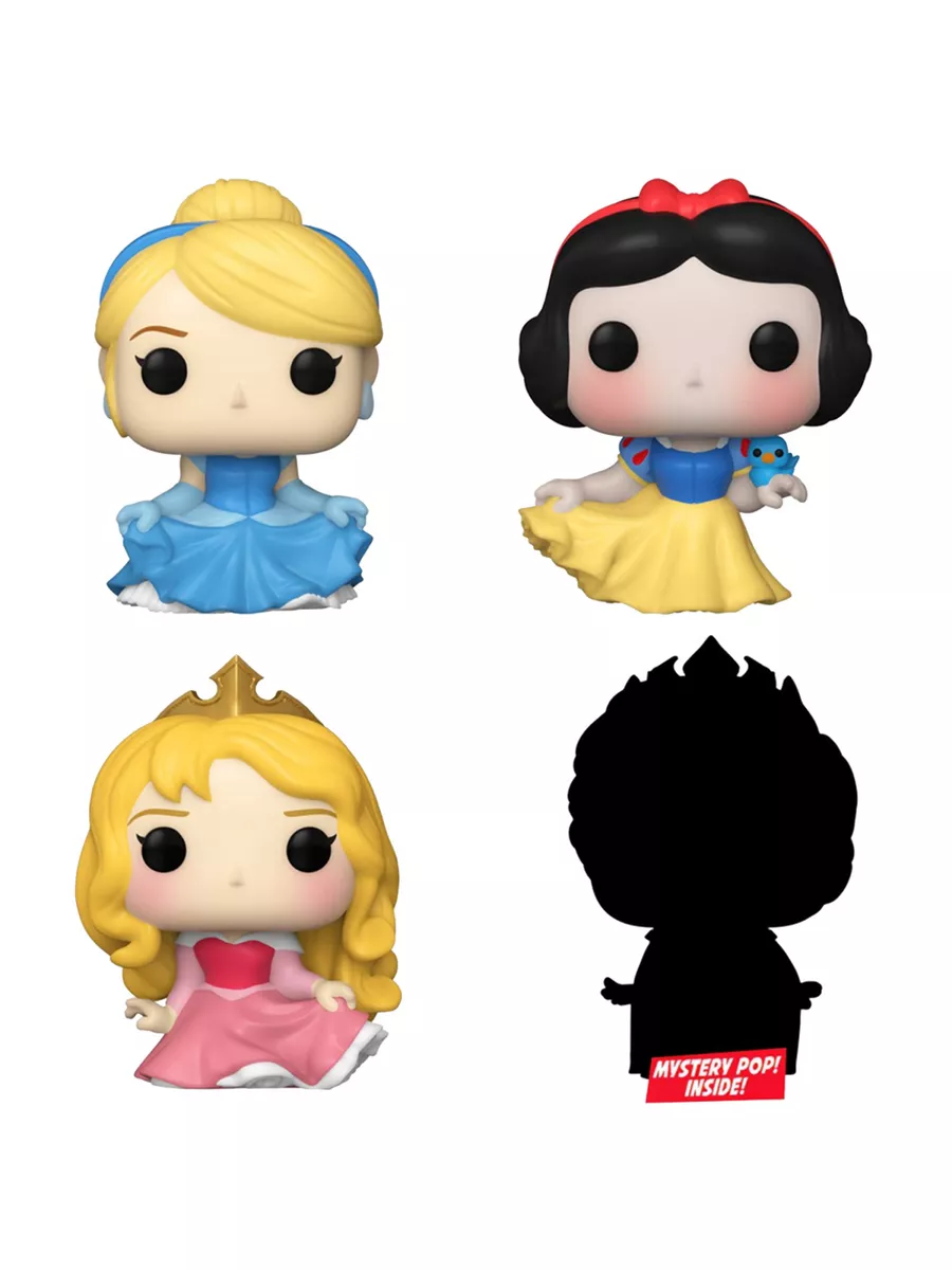 Набор фигурок Bitty POP: Disney Princess - Cinderella, 4 шт Funko 181062006  купить за 2 449 ₽ в интернет-магазине Wildberries