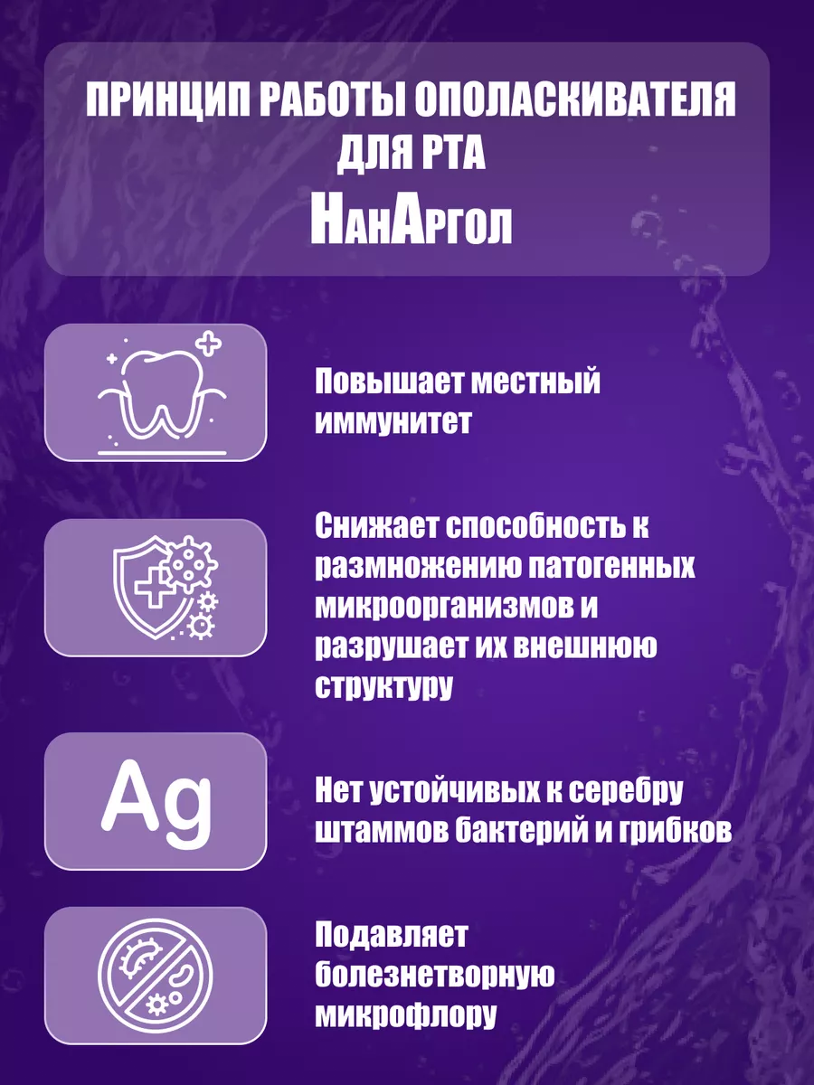 Ополаскиватель для рта 500 мл НанАРгол 181067109 купить за 432 ₽ в  интернет-магазине Wildberries