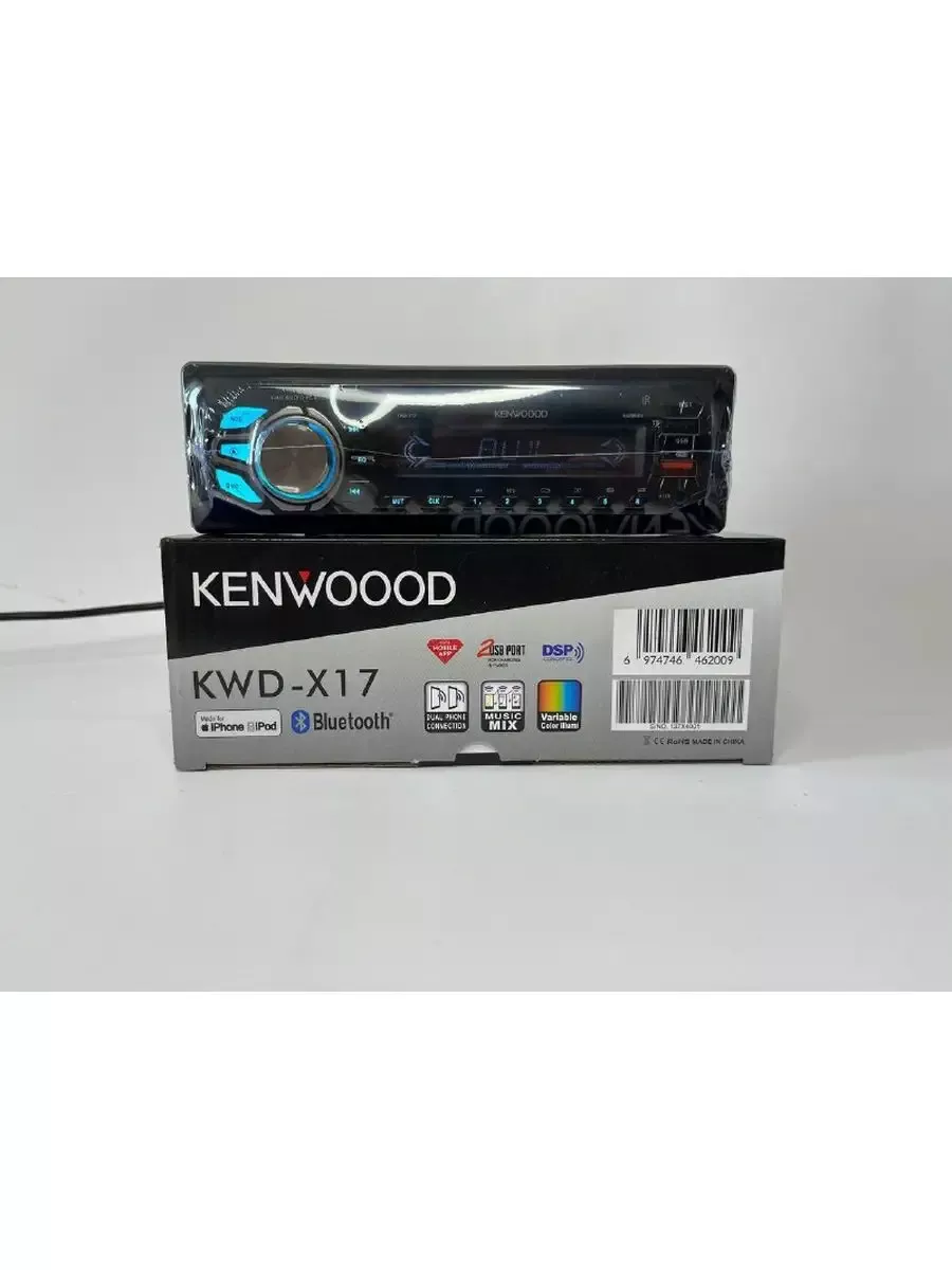 Автомагнитола 1 Din с Bluetooth USB AUX KENWOOD 181081598 купить в  интернет-магазине Wildberries