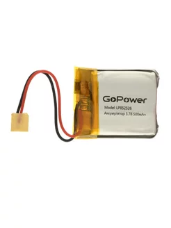 Аккумулятор Li-Pol LP852526 3.7V 500mAh - 1 шт GoPower 181157034 купить за 327 ₽ в интернет-магазине Wildberries