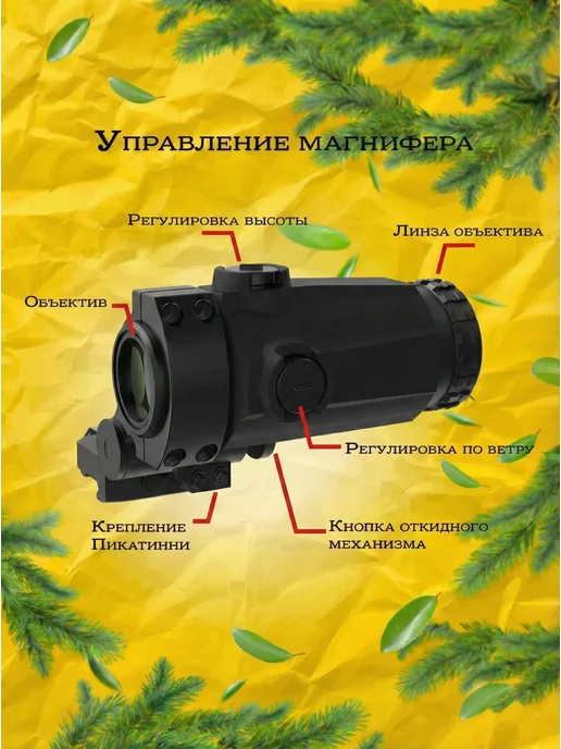 Vector Optics Коллиматорный прицел оптический магнифер, вариант, фото 8