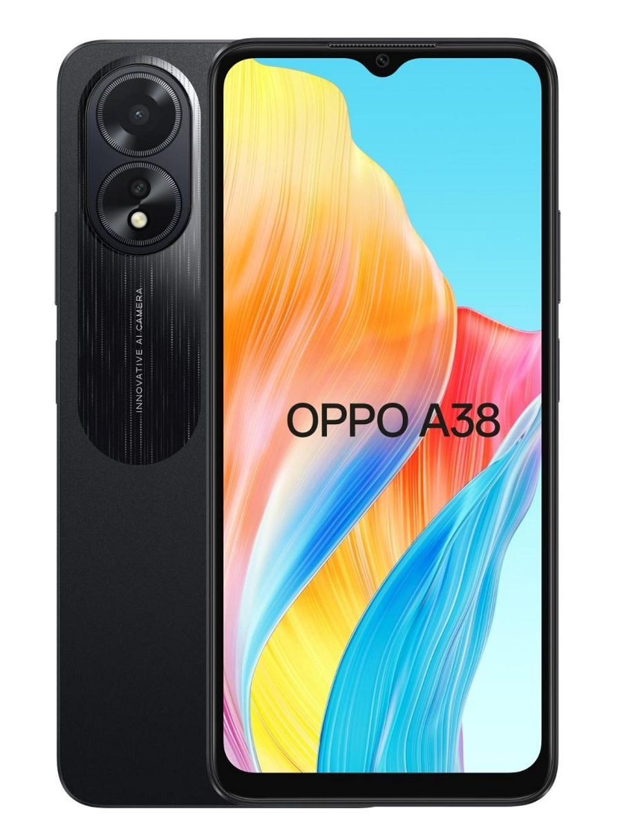 Смартфон OPPO A38 4/128GB черный OPPO 181297970 купить за 12 844 ₽ в  интернет-магазине Wildberries