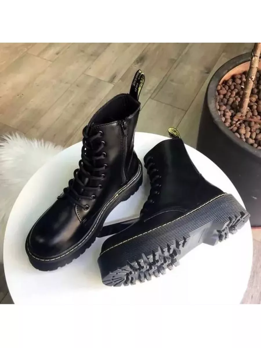 Высокие Ботинки кожаные Dr.Martens на шнурках Dr.Martens 181336431 купить  за 5 353 ₽ в интернет-магазине Wildberries