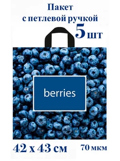Пакет с петлевой ручкой ПВД - 5 шт 181342239 купить за 175 ₽ в интернет-магазине Wildberries