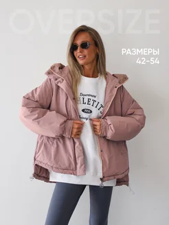 Куртка осень оверсайз с капюшоном KrassWear 181376043 купить за 3 444 ₽ в интернет-магазине Wildberries