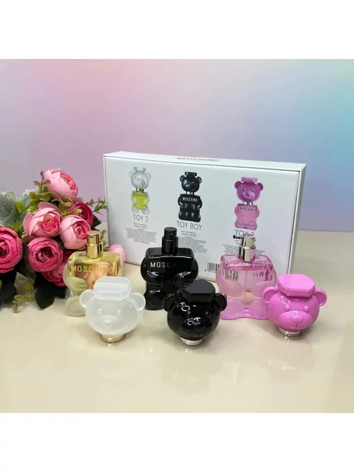 Духи Москино Toy 3 в 1 Подарочный парфюмерный набор 3*30 ml, 3x30, 30 мл, фото 3