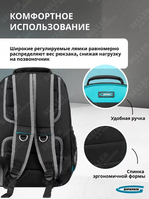 GROSS Сумка для инструмента (рюкзак), 13 карманов, вариант, фото 4