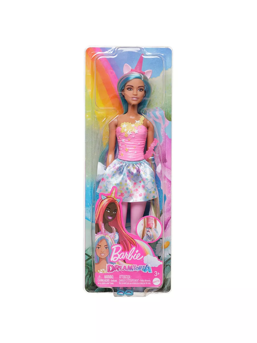 Barbie Dreamtopia Единорог с цветными волосами HGR21 Mattel 181414742  купить в интернет-магазине Wildberries