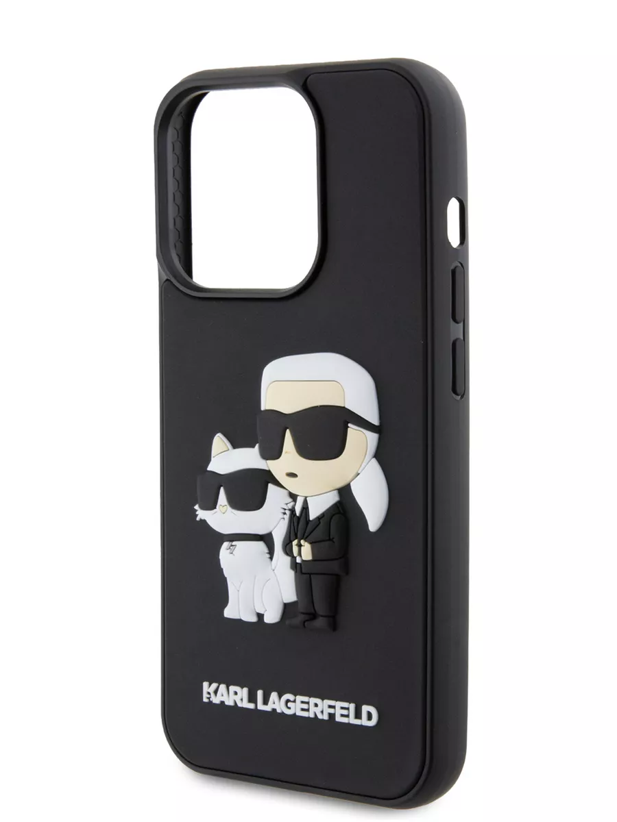 Чехол на iPhone 15 Pro прорезиненный 3D Rubber Karl Lagerfeld 181435964  купить за 2 116 ₽ в интернет-магазине Wildberries