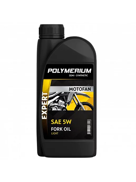 POLYMERIUM Вилочное масло MOTOFAN FORK OIL EXPERT 5W 1л, 5 Вт, 1 л, фото 2