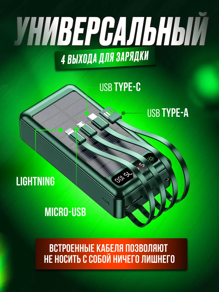 Повербанк 50000 внешний аккумулятор для Iphone и Android OiShop 181471592  купить за 1 386 ₽ в интернет-магазине Wildberries