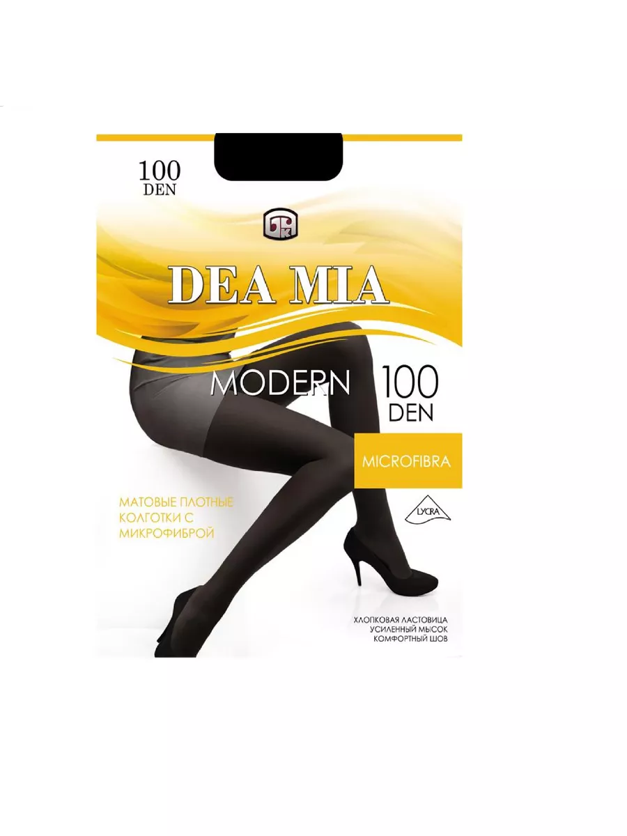 DEA MIA Колготки женские, Modern 100 цвет черный размер 6