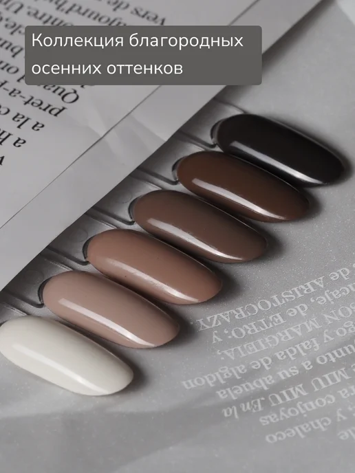 Nail Republic Гель лак для осеннего маникюра и педикюра коричневый, коричневый, фото 5