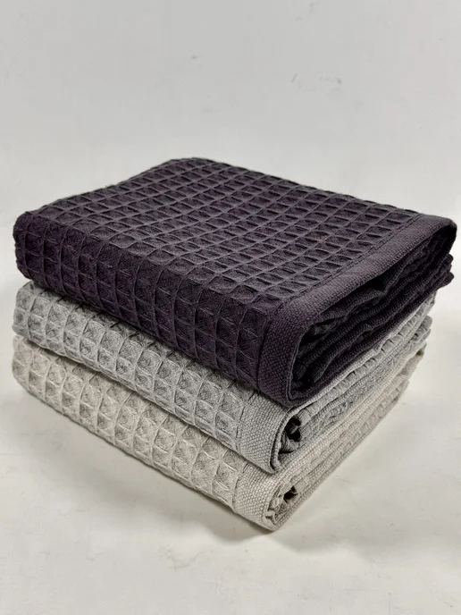 Letto Полотенце кухонное вафельное в наборе 50х70см 3шт для рук, 50x70 см, 3 шт, фото 7