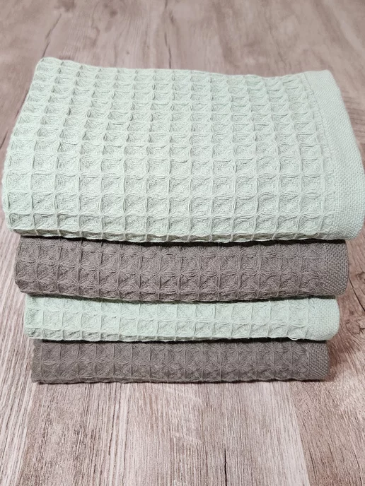 Letto Полотенца кухонные вафельные в наборе 3шт, 40х60см, 40x60 см, 4 шт, фото 6