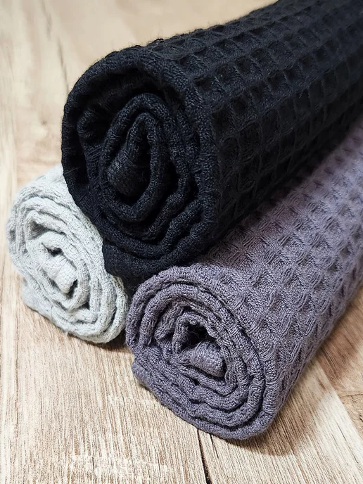 Letto Полотенца кухонные вафельные в наборе 3шт, 50х70см, 3 шт, фото 8