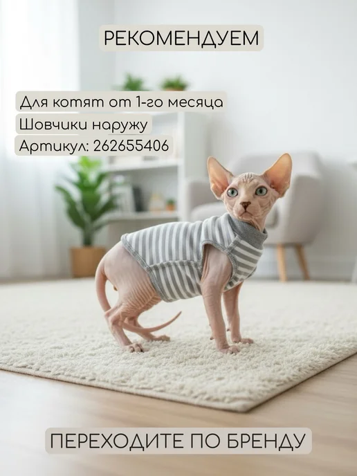 TimkyBone Одежда для кошек, черный, фото 6