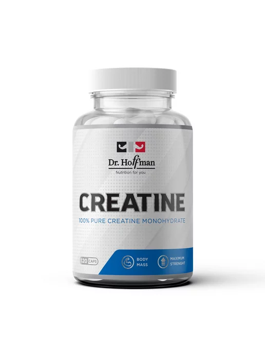 Dr. Hoffman Креатин моногидрат, creatine monohydrate, 3600мг 120 капсул