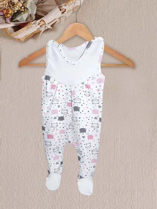 Лантана Ползунки для новорожденных на лямках набор 2 шт, 2 шт, фото 3