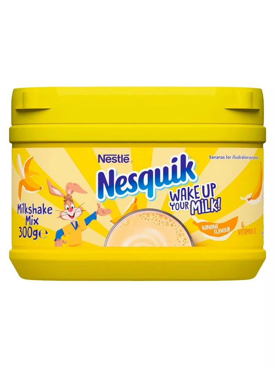 Какао Nestle Несквик Banana банан, 300 г Nesquik 181592857 купить в  интернет-магазине Wildberries