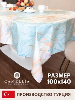 Скатерть клеенка 100х140 см на стол прямоугольная Camellia товары для дома 181593510 купить за 420 ₽ в интернет-магазине Wildberries